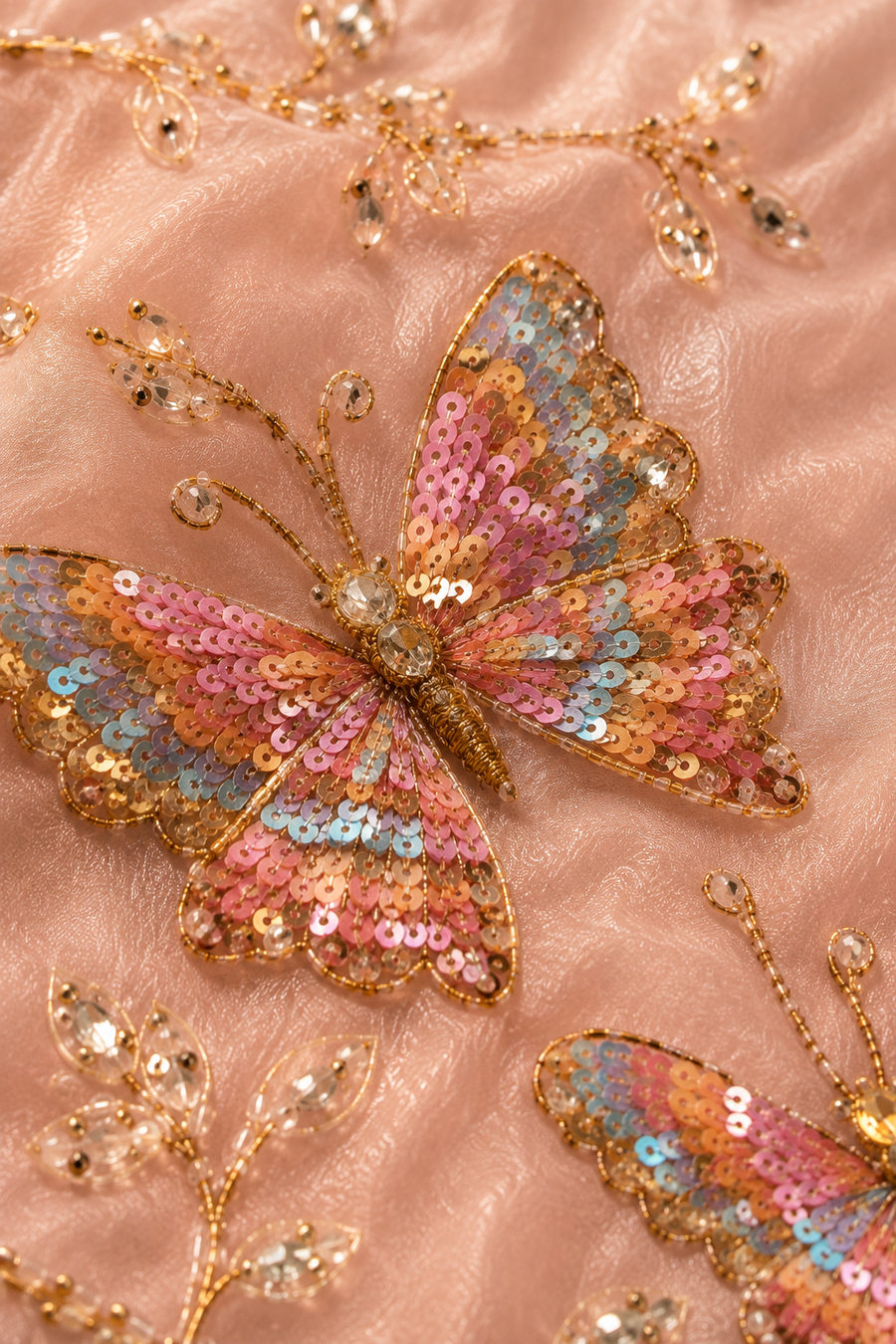 Butterfly Garden Silk Saree