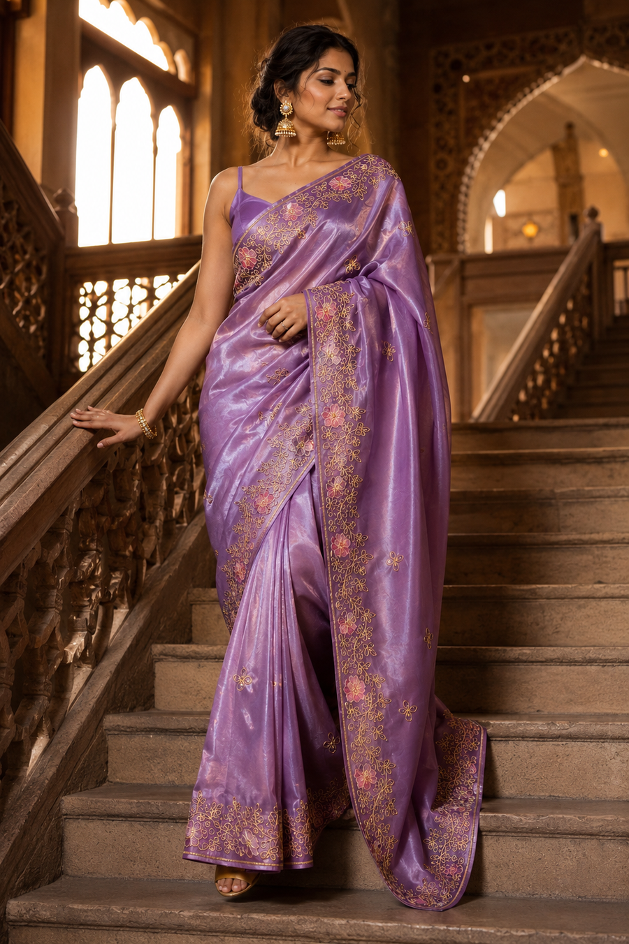 Iris Vine Silk Saree