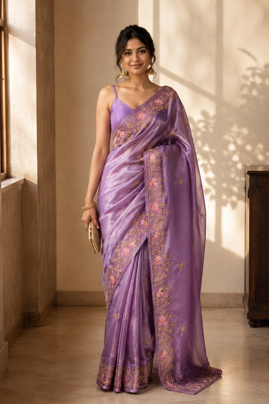 Iris Vine Silk Saree